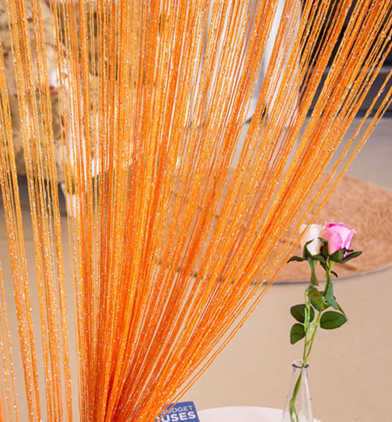 Eyotool 1x2 M Door String Curtain Rare Flat Thread Fringe Panel Room Divider Cute Strip Tassel for Wedding Coffee House Restaurant Parts - Image 2